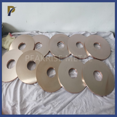 materiale di rame dello strumento del disco EDM PCD del tungsteno 75%W 	Tungsteno Antivari del rame di piatto di rame del tungsteno