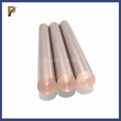 Tungsteno Rod Copper Tungsten Bar di rame di Rod Bright Surface For Electrodes della lega di rame del tungsteno WCu20 del diametro 25mm